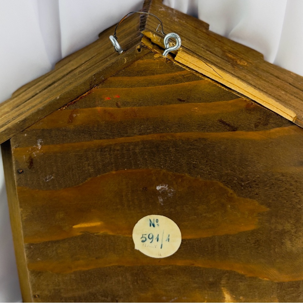 Vintage handcrafted Anri Diorama Made in Italy Cottagecore Chalet Décor Grams - Picture 7 of 13